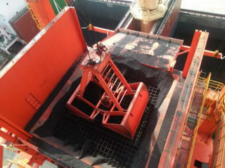 Ship Unloader Supporting FSG Type Four Rope Dual Scoop Coal Grab